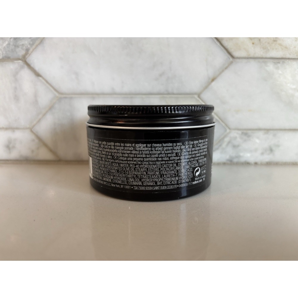 Redken Brews Maneuver Cream Pomade Medium Control Smooth Finish 3.4 fl oz 100ml - Picture 4 of 5